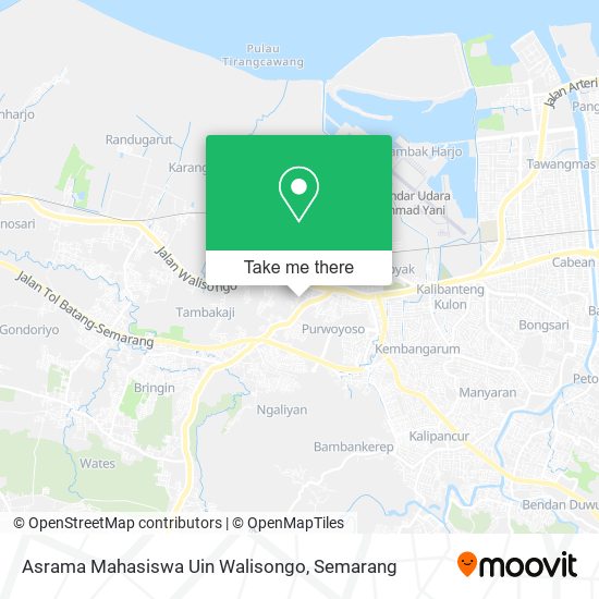 Asrama Mahasiswa Uin Walisongo map