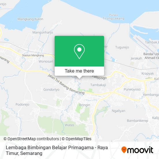 Lembaga Bimbingan Belajar Primagama - Raya Timur map