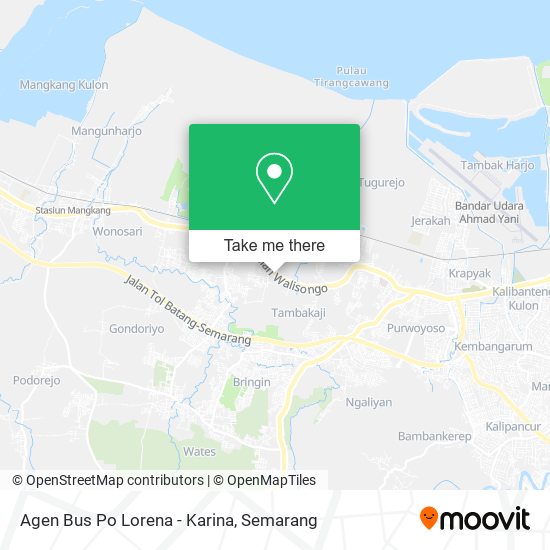 Agen Bus Po Lorena - Karina map