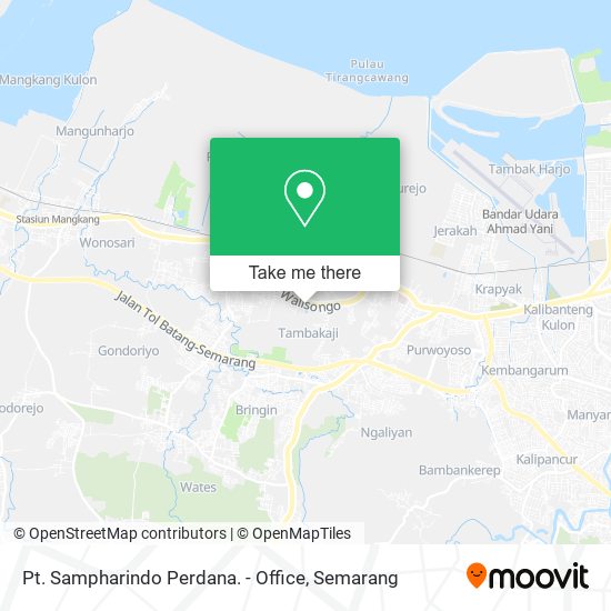 Pt. Sampharindo Perdana. - Office map