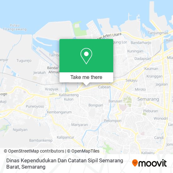 Dinas Kependudukan Dan Catatan Sipil Semarang Barat map
