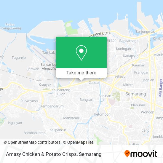 Amazy Chicken & Potato Crisps map