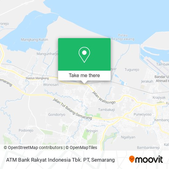 ATM Bank Rakyat Indonesia Tbk. PT map