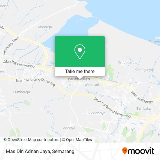 Mas Din Adnan Jaya map