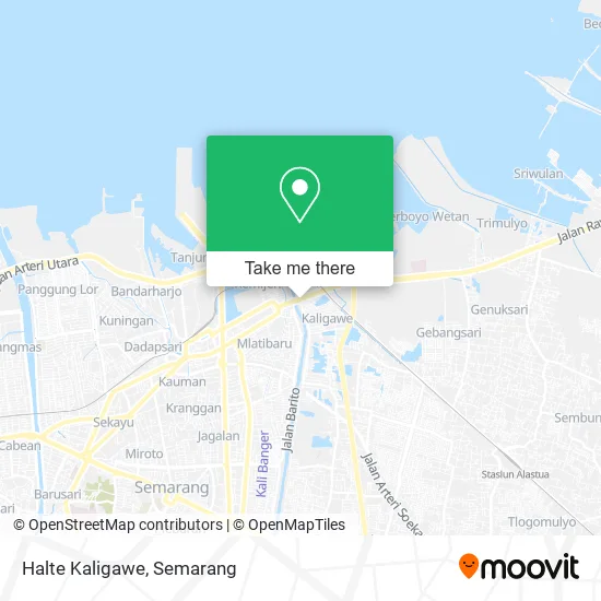 Halte Kaligawe map