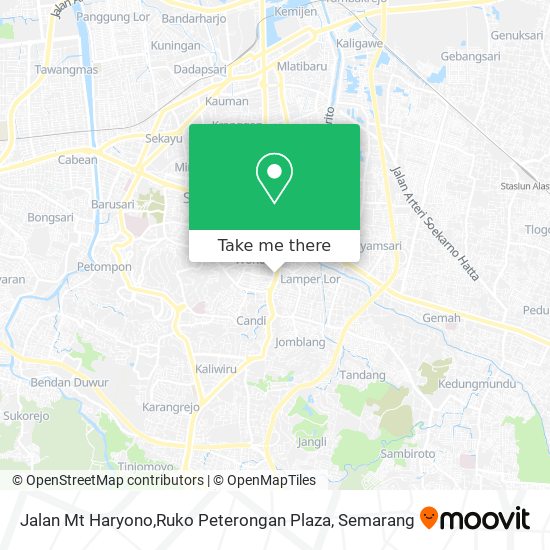 Jalan Mt Haryono,Ruko Peterongan Plaza map