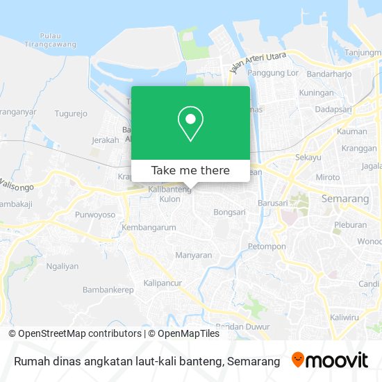 Rumah dinas angkatan laut-kali banteng map