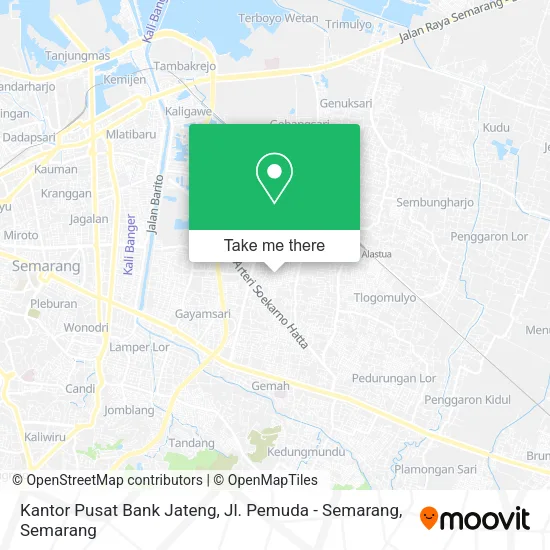 Kantor Pusat Bank Jateng, Jl. Pemuda - Semarang map
