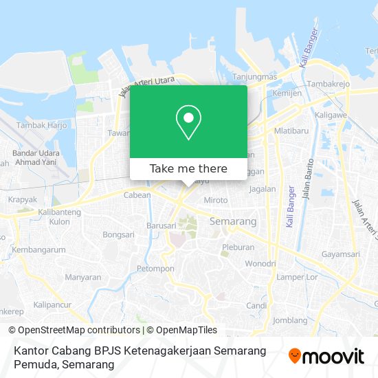 Kantor Cabang BPJS Ketenagakerjaan Semarang Pemuda map