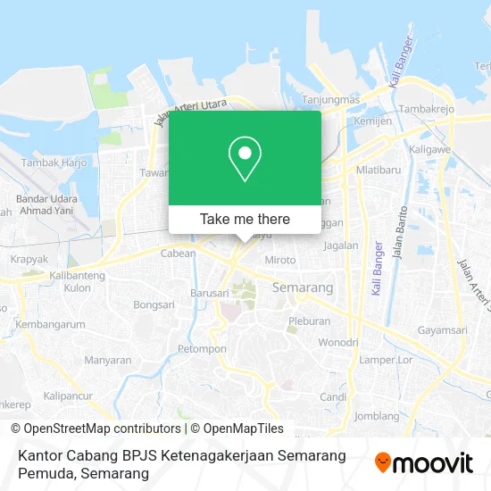 Kantor Cabang BPJS Ketenagakerjaan Semarang Pemuda map
