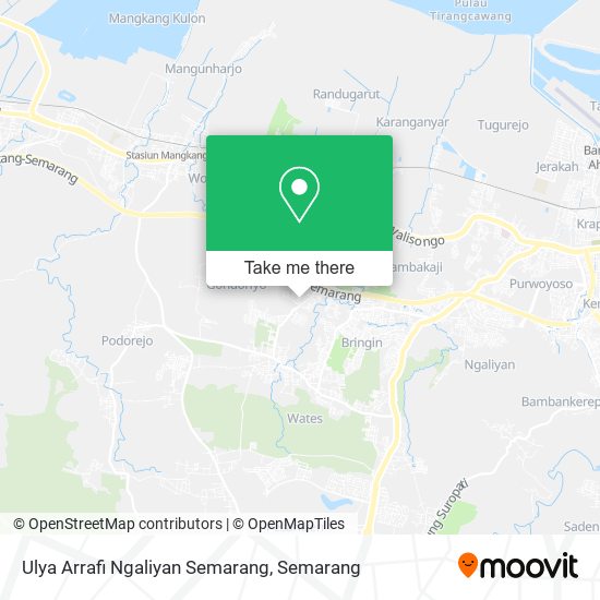 Ulya Arrafi Ngaliyan Semarang map