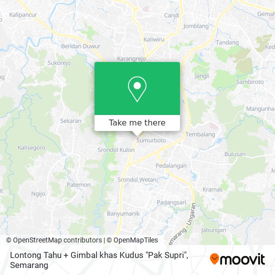 Lontong Tahu + Gimbal khas Kudus "Pak Supri" map
