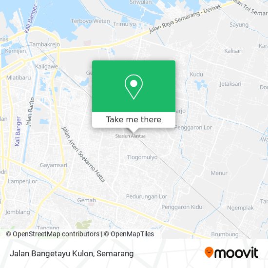 Jalan Bangetayu Kulon map