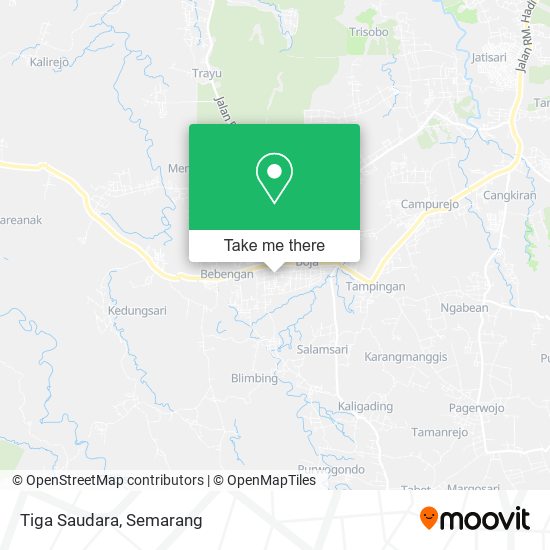 Tiga Saudara map