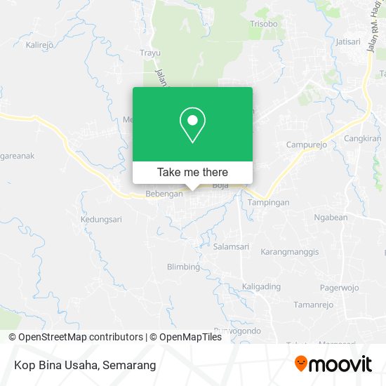 Kop Bina Usaha map