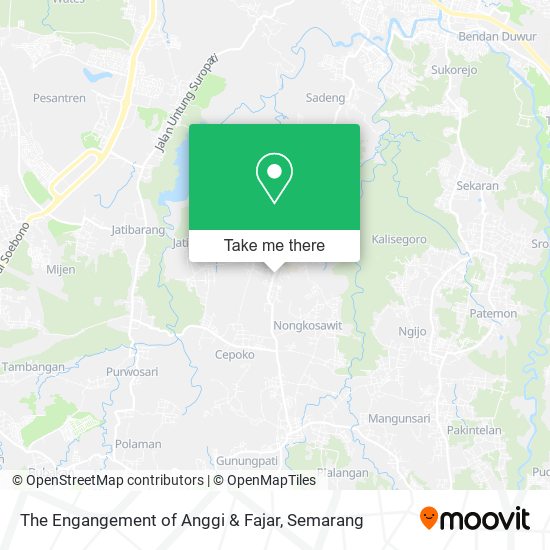 The Engangement of Anggi & Fajar map