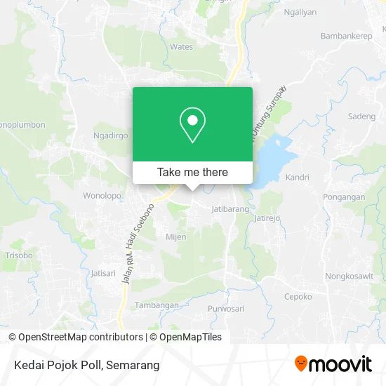 Kedai Pojok Poll map