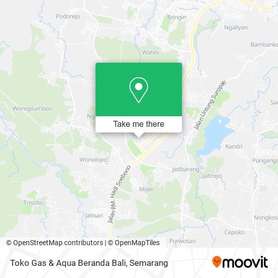 Toko Gas & Aqua Beranda Bali map