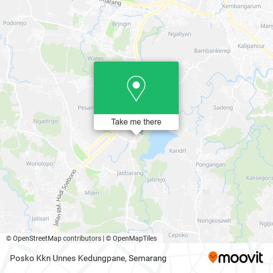 Posko Kkn Unnes Kedungpane map