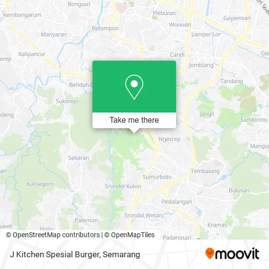 J Kitchen Spesial Burger map