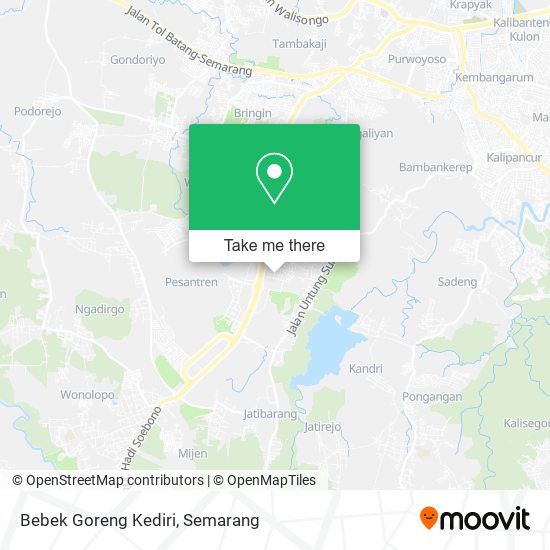 Bebek Goreng Kediri map