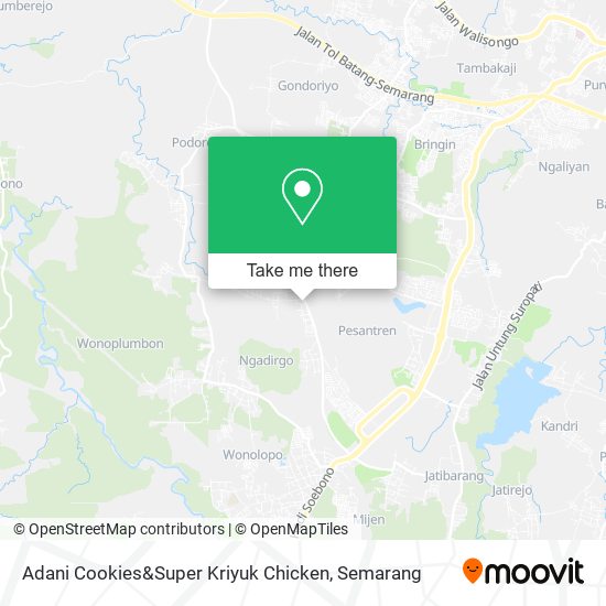 Adani Cookies&Super Kriyuk Chicken map