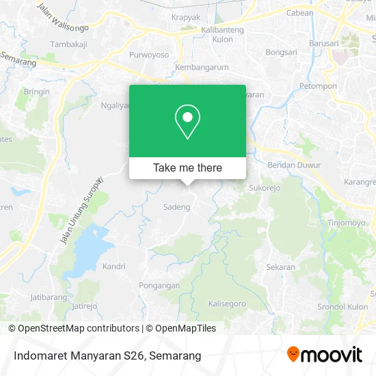 Indomaret Manyaran S26 map