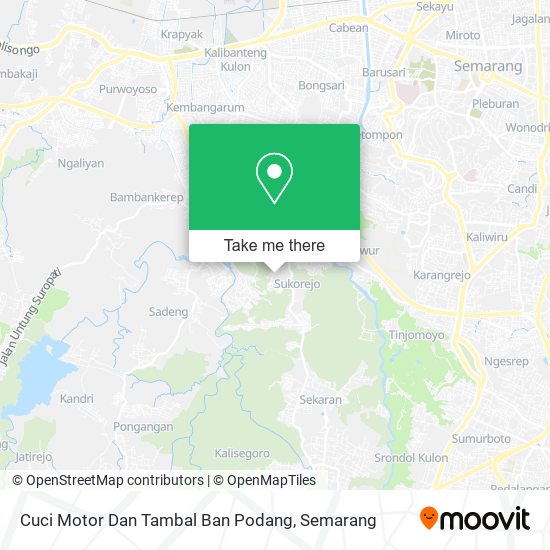 Cuci Motor Dan Tambal Ban Podang map