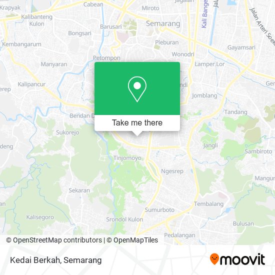 Kedai Berkah map