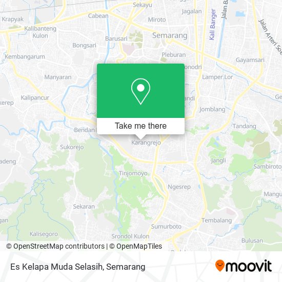 Es Kelapa Muda Selasih map