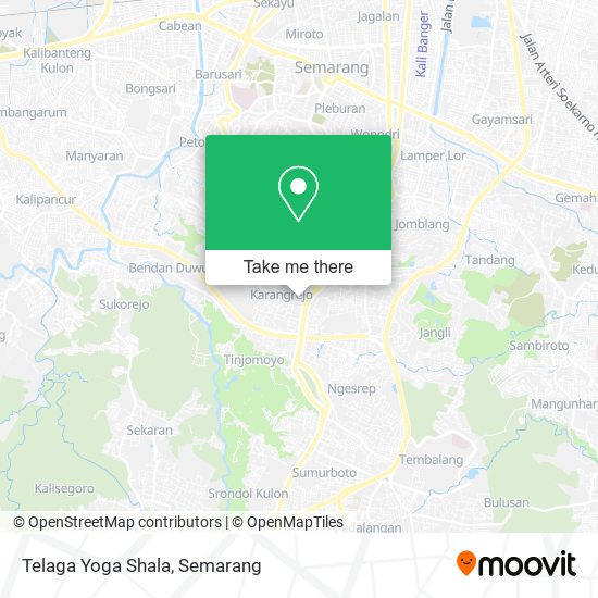 Telaga Yoga Shala map