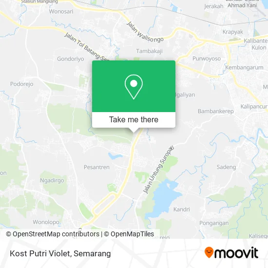 Kost Putri Violet map