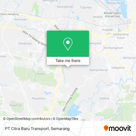 PT Citra Baru Transport map