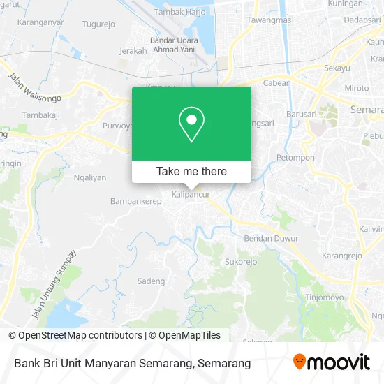 Bank Bri Unit Manyaran Semarang map