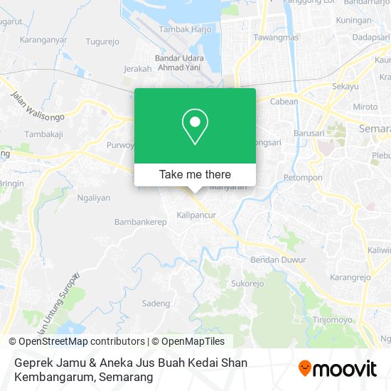 Geprek Jamu & Aneka Jus Buah Kedai Shan Kembangarum map