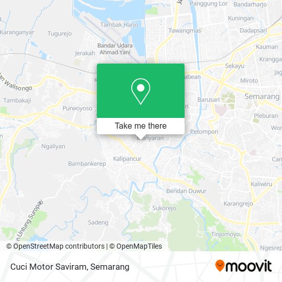 Cuci Motor Saviram map