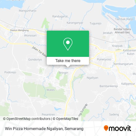 Win Pizza Homemade Ngaliyan map