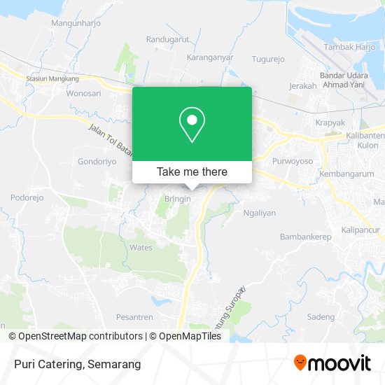 Puri Catering map