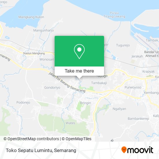 Toko Sepatu Lumintu map