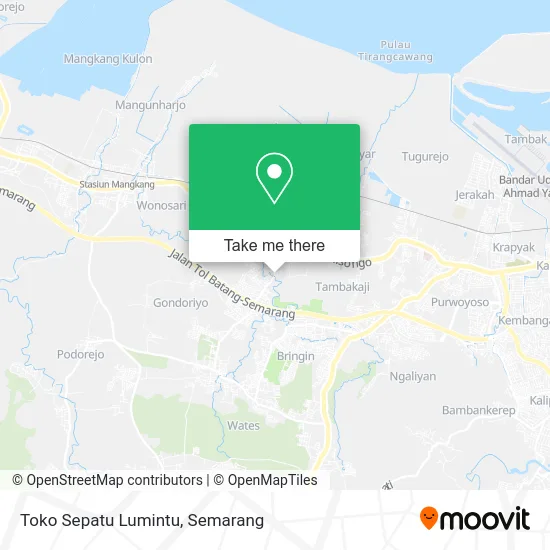 Toko Sepatu Lumintu map