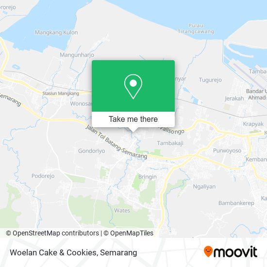 Woelan Cake & Cookies map