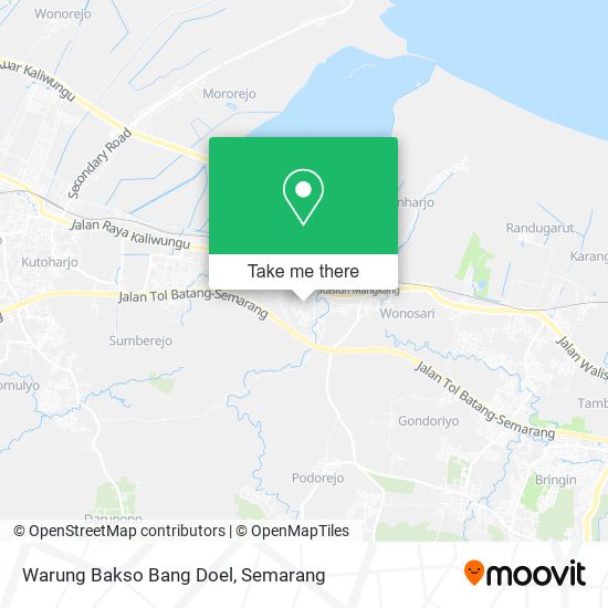 Warung Bakso Bang Doel map