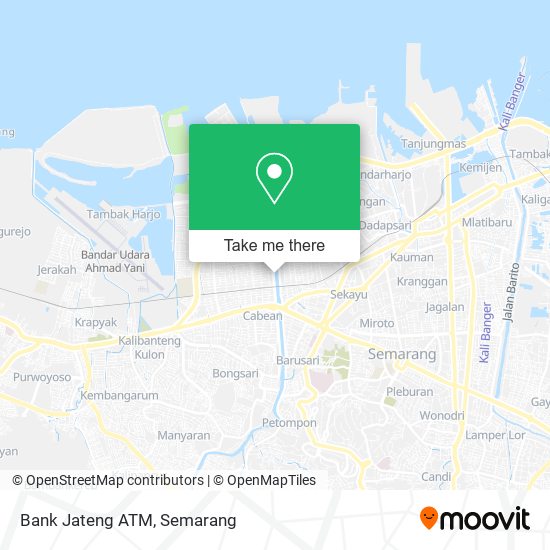 Bank Jateng ATM map
