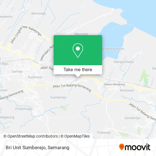 Bri Unit Sumberejo map