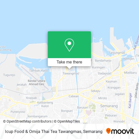 Icup Food & Omija Thai Tea Tawangmas map