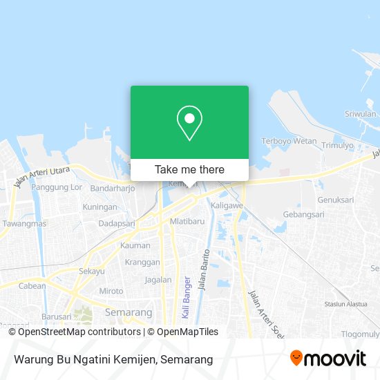 Warung Bu Ngatini Kemijen map