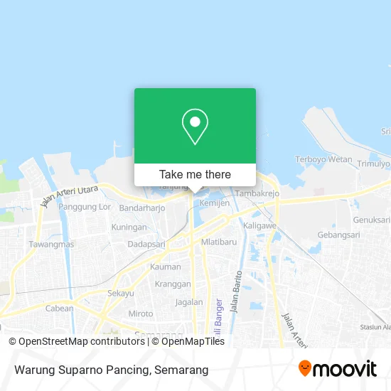 Warung Suparno Pancing map