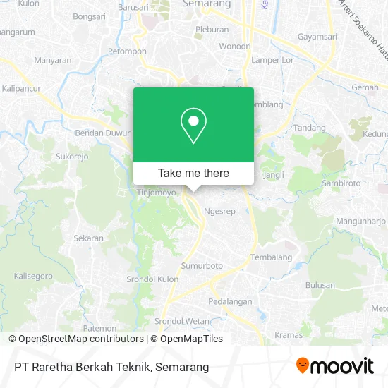 PT Raretha Berkah Teknik map