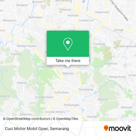 Cuci Motor Mobil Gpec map
