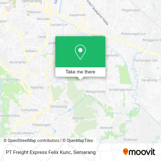 PT Freight Express Felix Kunc map
